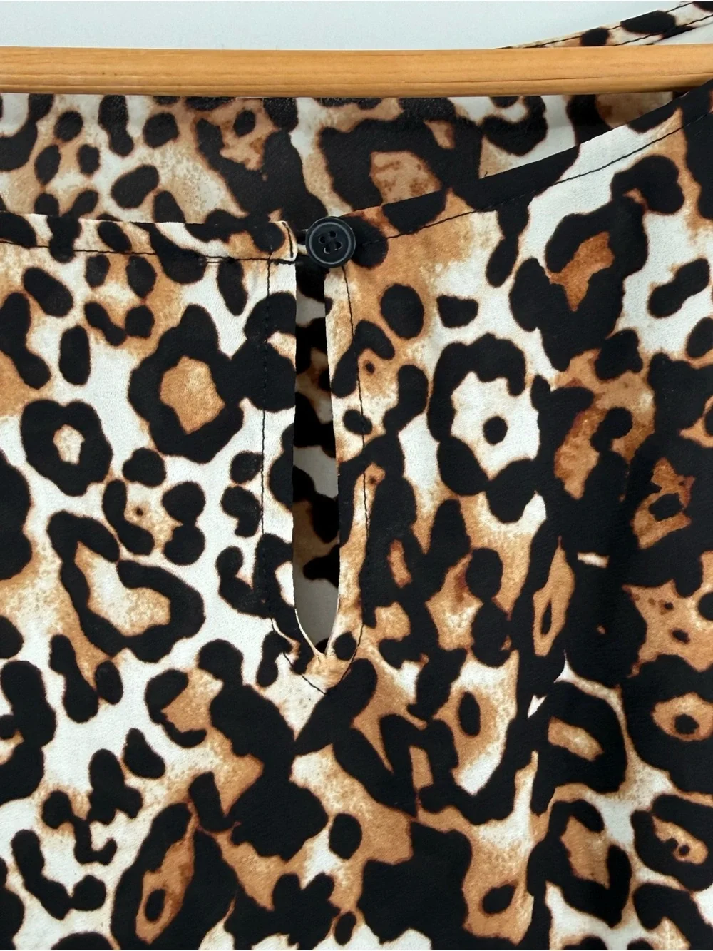 Talbots Blouse Top 3/4 Cuffed Sleeves Size 3XP Animal Print Pullover Tunic